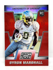 BYRON MARSHALL RED PRIZM RC ~ 2016 PANINI COLLEGIATE DRAFT PICKS #156 ~ OREGON