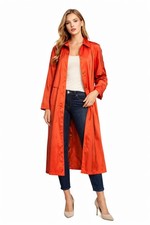 Vintage Jones New York Metallic Raincoat β Luxe Statement Trench (Made in USA)