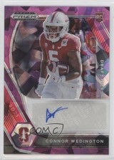 2021 Panini Prizm Draft Picks Purple Ice 99/99 Connor Wedington Auto 0y2q