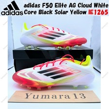 adidas F50 Elite AG Cloud White Core Black Solar Yellow IE1265 Men's Size