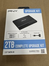PNY 2TB CS900 2.5  SATA-III SSD Complete Upgrade Kit With Adapter New Sealed
