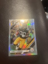 James Conner, 2019 Donruss Optic Silver Holo Prizm Football Card 83 Steelers
