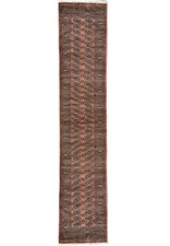 3x18 Long Runner Handmade Bokhara Rug #PIX-29887