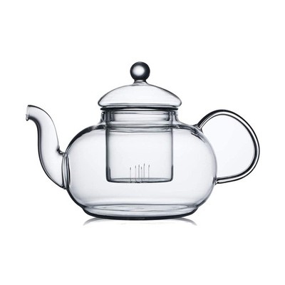 CNGLASS Glass Teapot Stovetop Safe,Clear Teapot with Removable Infuser 20.3 o...