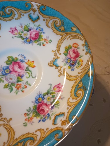 ABJ Royal Grafton Teacup & Saucer Cheltenham Floral Porcelain Multi-colored - Picture 13 of 15