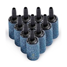 SunGrow 10-Pack Air Stone Bubble Cylinder for Aquarium Air Pump, 1 Inch Fish ...