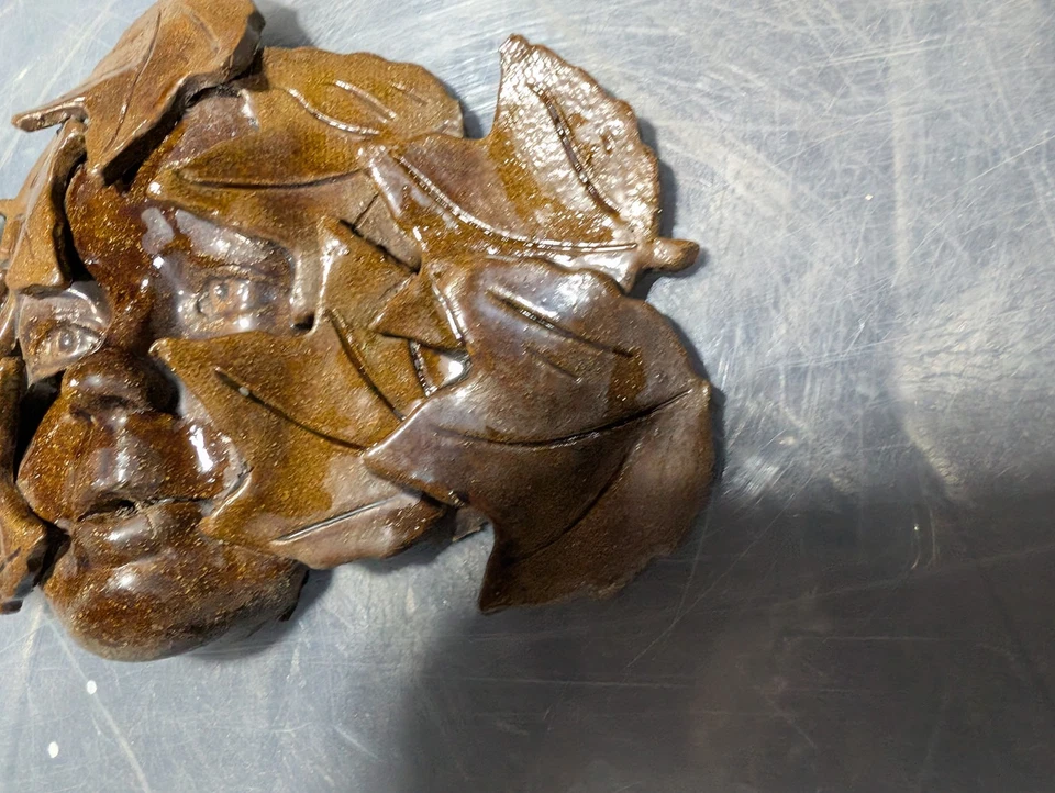 Bosque 3D Árbol Espíritu Colgante de Pared Jardín Arte Cerámica Escultura 11" X7" Foto 3 de 4