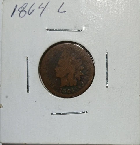 1864 L Pointed Bust Indian Head Cent As Shown