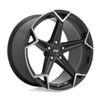 Niche N259 ARROW GLOSS BLACK BRUSHED RIMS: 20x10.5, 5x112, 40 mm, M2592005F8+40