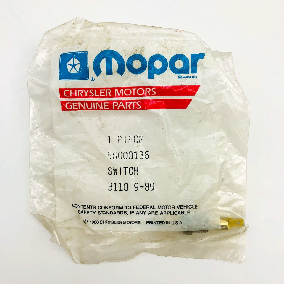 Mopar 56000136 Switch for Door Jam OEM NOS 1986 Jeep Comanche 1989 Made - Image 4 of 4