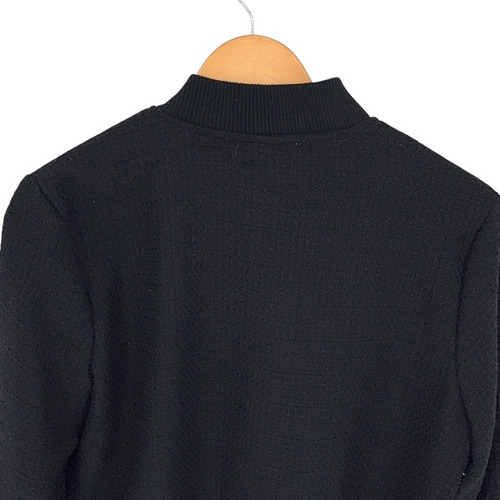Rachel Zoe Womens Snap Front Baseball Bomber Jacket Black Size Medium NWT - Picture 5 of 9
