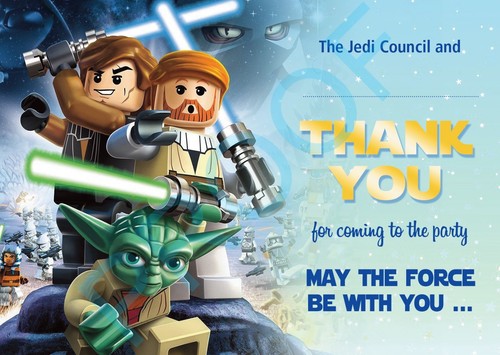 Star Wars Pack Of 10 Thank You Cards Kids Children Birthday Ebay
