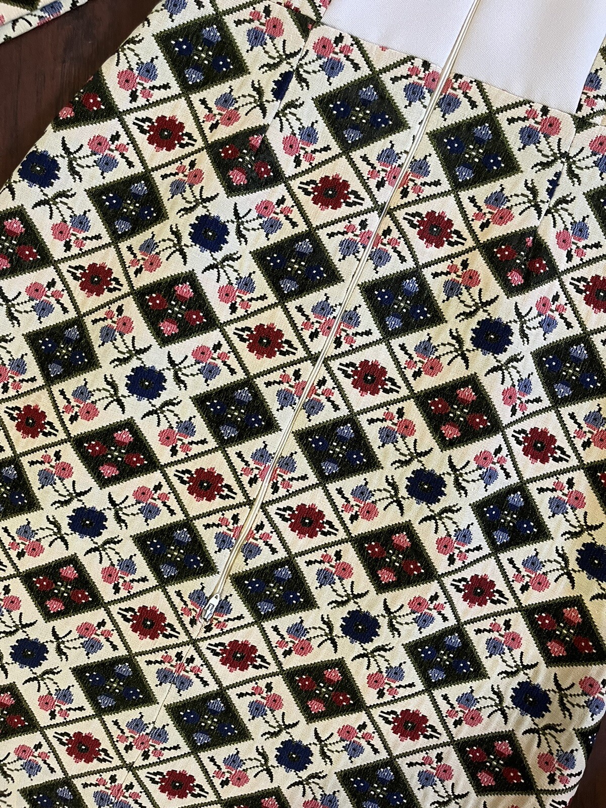 Vintage Julie Miller Polyester Patchwork Floral B… - image 3