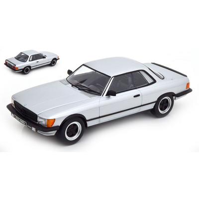 MERCEDES S-CLASS 500SLC 6.0 AMG 1985 SILVER/MATT BLACK 1:18 KK Scale Die Cast