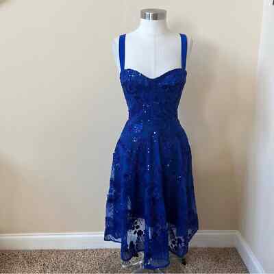 Dress The Population $448 Adelina Floral Sequin Appliqu Dress Size XS NWOT  640 | eBay