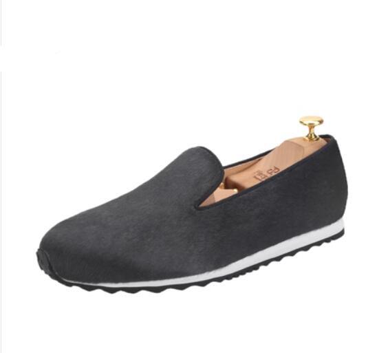 Men’s horsehair loafers Amazon.com | HI&HANN Handmade Leopard Prints Loafers Men  main image 2