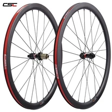 38x25mm Novatec Straight Pull Disc Brake Hub Wheelset Clincher Carbon Wheels