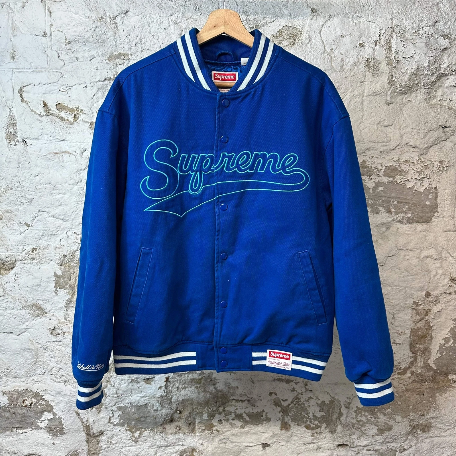 Veste universitaire bleue Supreme Doughboy taille M