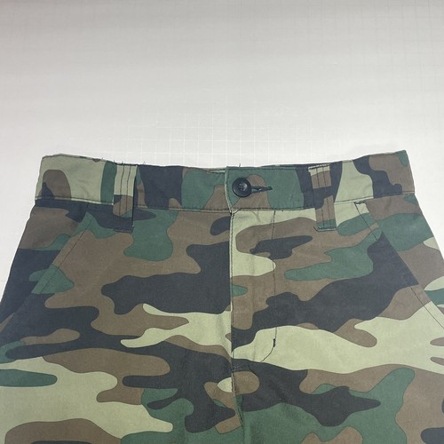 OP Shorts Youth 10 Chino Camouflage 10” Inseam Adjustable Waist Green - Picture 2 of 10