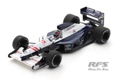 Brabham BT60B Eric van de Poele Formel 1 South African GP 1992 1:43 Spark 7442