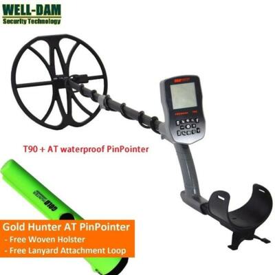 Gold Hunter T90 Full waterproof underground gold metal detector with wireless he