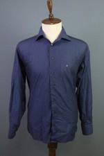 Eton Vintage Blue Long Sleeve Shirt Size 41