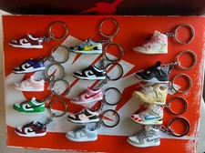 Nike SB Dunk Lows Air Jordan 1 and 4 Mini 3D Sneaker Keychains Variations Shoe