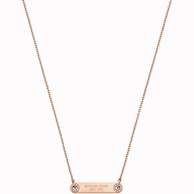 Michael Kors MKjx6384791 Halskette Kette Farbe IP RoseGold neu | eBay