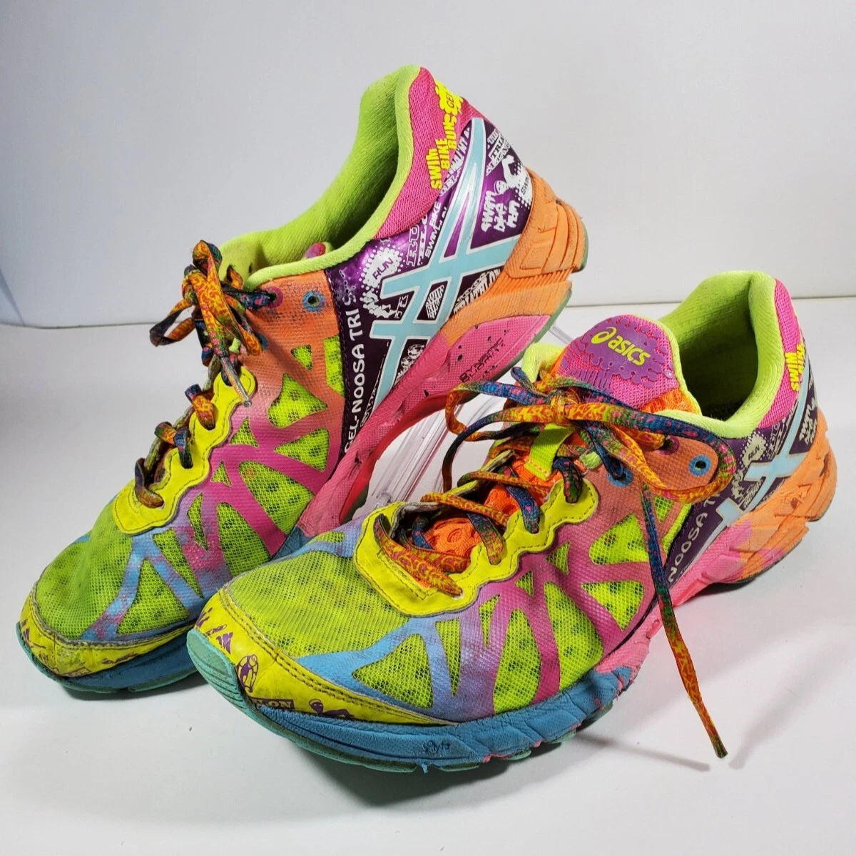 Asics Gel-Noosa Neon Rainbow Tri 9 Triathlon Running Shoes 9 eBay