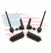 6 Pc Steering Kit for Dodge Dakota Durango Inner & Outer Tie Rod End Bellow Boot