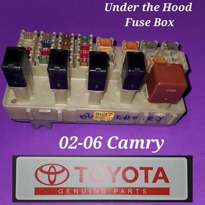 2003 toyota camry cigarette lighter fuse 2002 2003 2004 2005 2006 GENUINE TOYOTA CAMRY FUSE BOX UNDER HOOD JAPAN