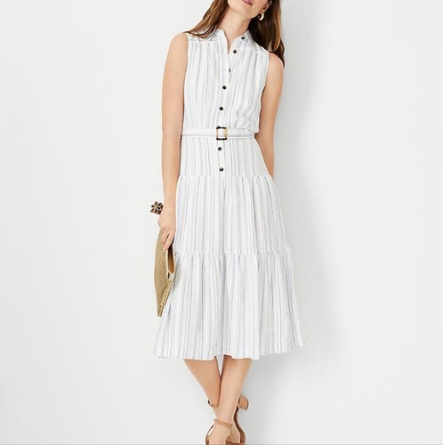 Ann Taylor Tiered Flare Dress Size 12 - Picture 11 of 11