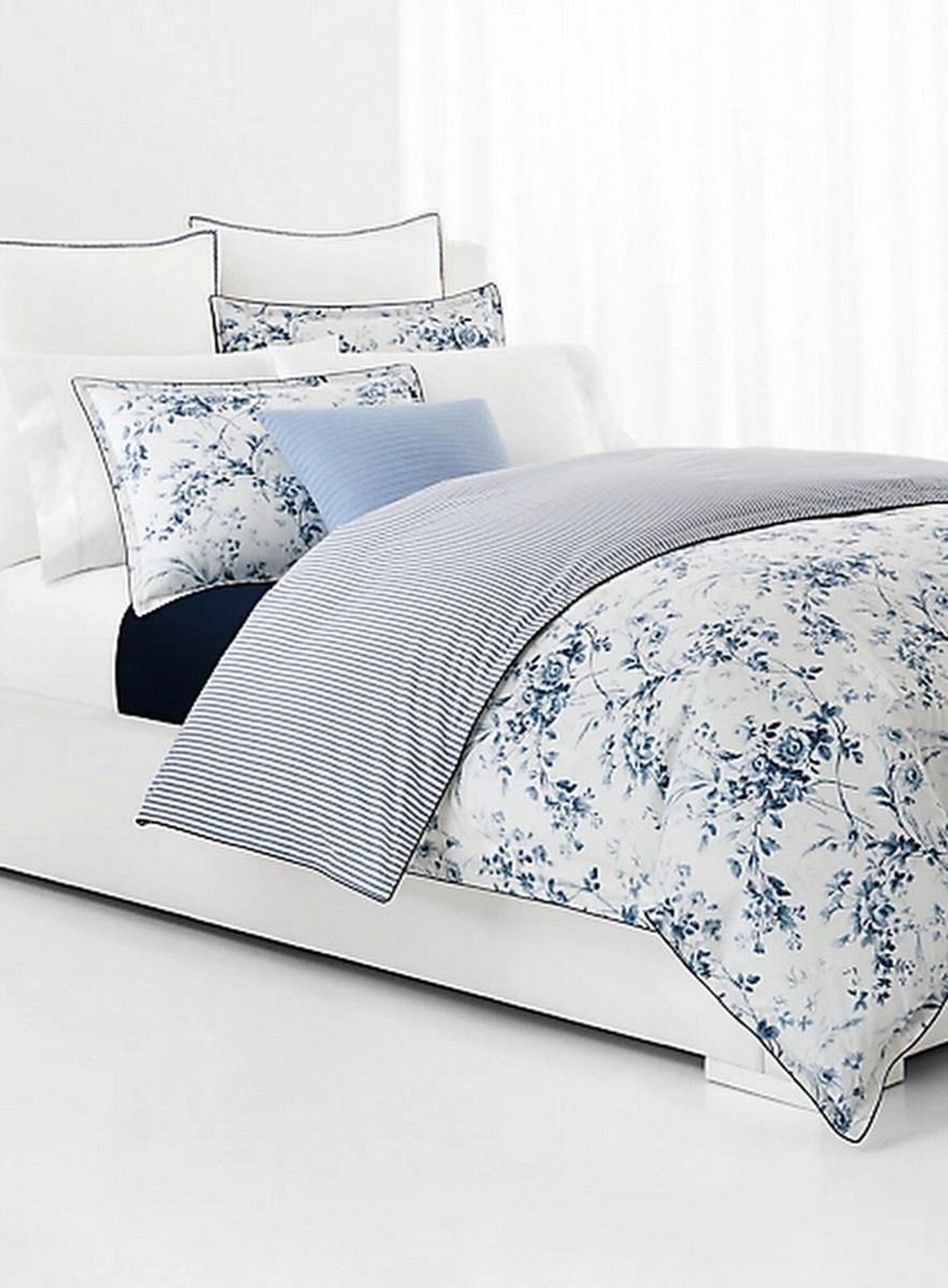 Ralph Lauren Queen size 布団 RALPH LAUREN 3pcF/Q COMFORTER SKYE FLORAL BLUE NIP $690