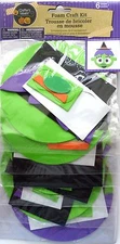 New Halloween Foam Decorating Craft Kit Makes 6 ~ Witch  