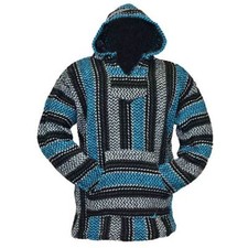 6 Pack Ponchos Baja Hoodie Jacket Drug Rug Pullover Mexico XL Wholesale Bulk Mix