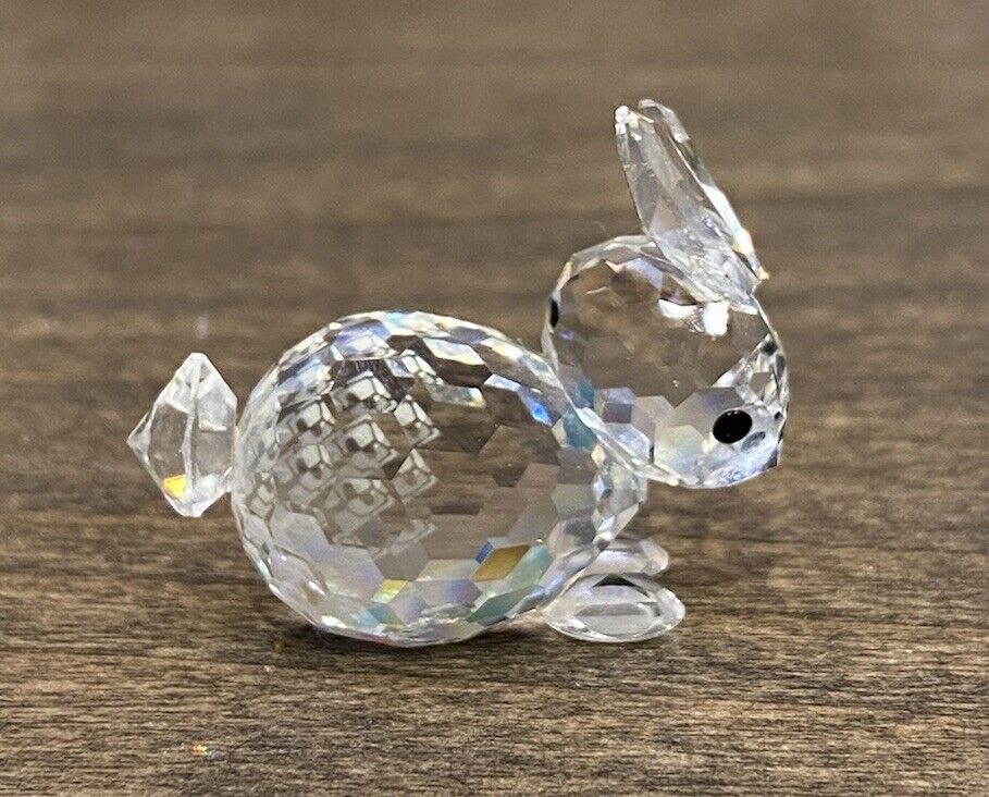 Swarovski Crystal Mini Lying Rabbit Figurine Original Box 7678NR030 Retired