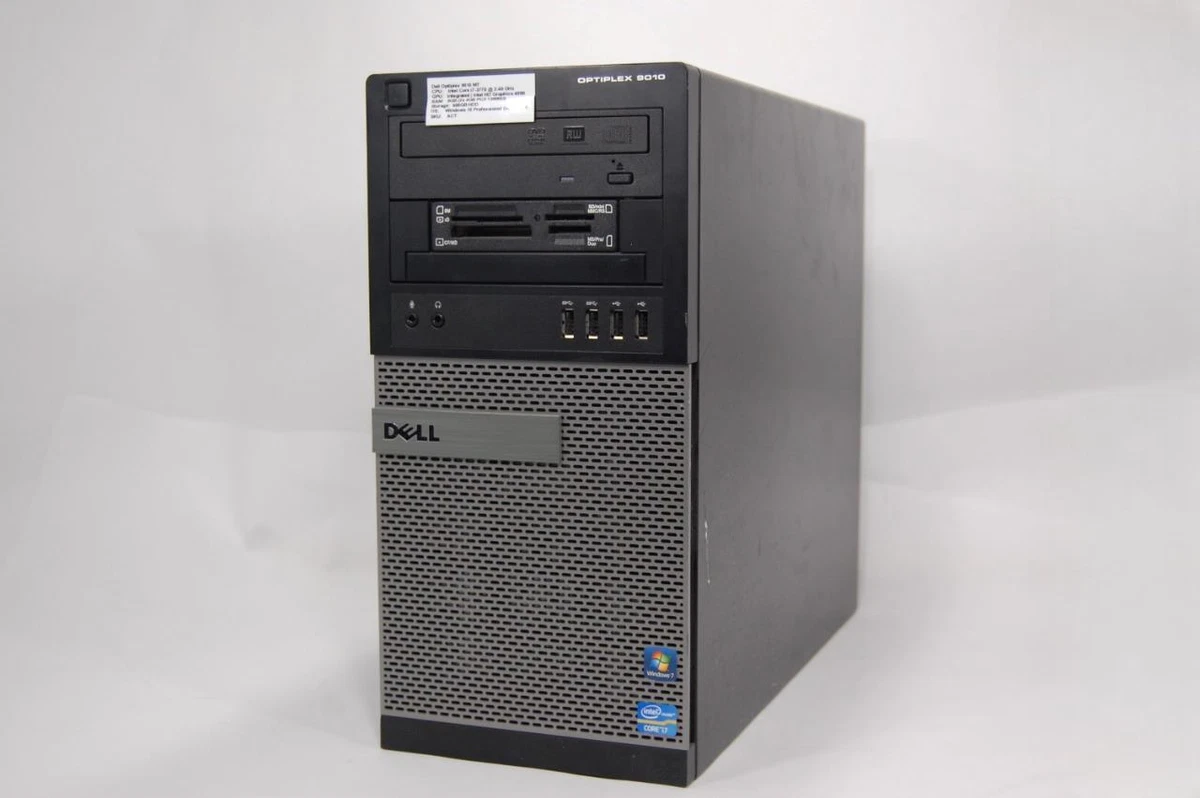 Dell Optiplex 9010 MT Core i7-3770 3.4GHz 8GB RAM 500GB HD Windows 10 Pro