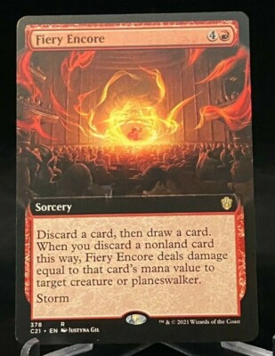 MTG Magic the Gathering C21 Commander 2021 Extended Art Fiery Encore - Rare  | eBay