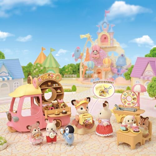 Sylvanian Families Amusement Park Shop Delivery! Delicious Donut Wagon Mi-93 JP - Picture 3 of 3