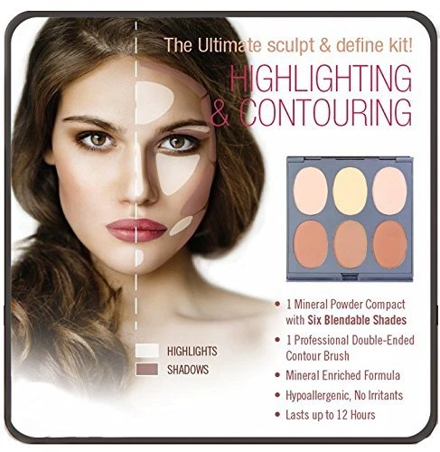 Jerome Alexander Magic Minerals Contour Kit Beauty Salon Makeup Face Kit Shades  - Image 2 of 3