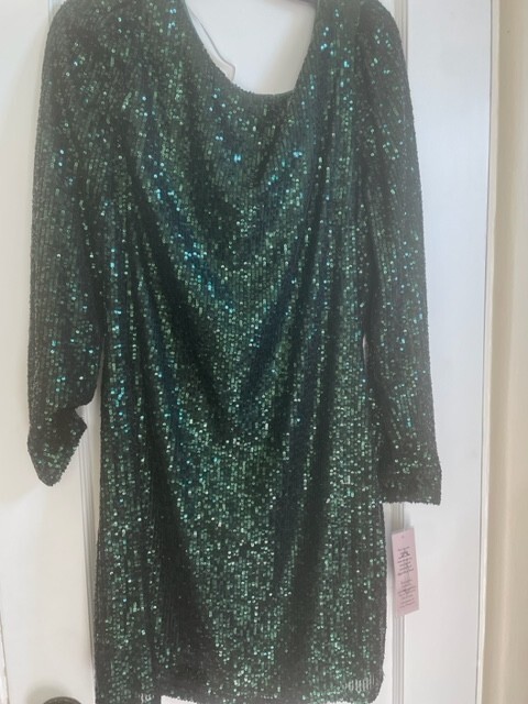 nanette lepore green sequin dress 14 8th Grade Formal Dress