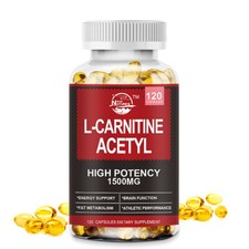ACETYL L-CARNITINE 1500mg Nervous System Health Antioxidant 120PCS CAPSULES