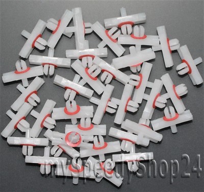 50x Zierleistenklammer Schutzleisten Clips VW Golf 1 Cabrio Käfer 80 Polo Caddy1