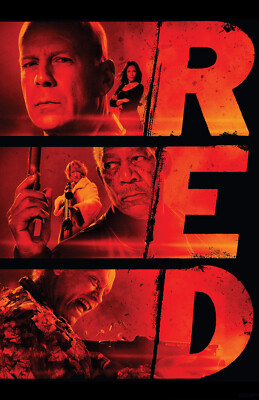 AA3535 RED Film By Robert Schwentke 2010 Collage Movie Poster 11x17