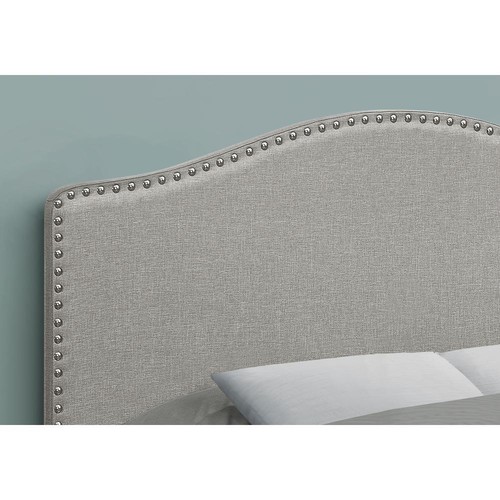 Bed - Full Size, Grey Linen Headboard Only - Picture 4 of 4