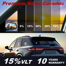 Premium Car Nano Ceramic Tint Film 20"x10ft - 15% VLT/100% UV & 95% IR Rejection