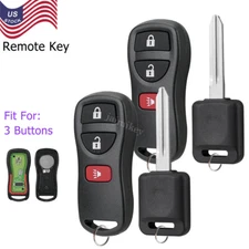 2 For Nissan Titan 2004 2005 2006 2007 2008 2009 2010 Remote Fob + Ignition Key