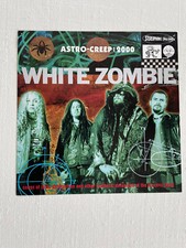 White Zombie Astro-Creep: 2000 Rob Zombie Sean RARE Promo Poster Flat VINTAGE