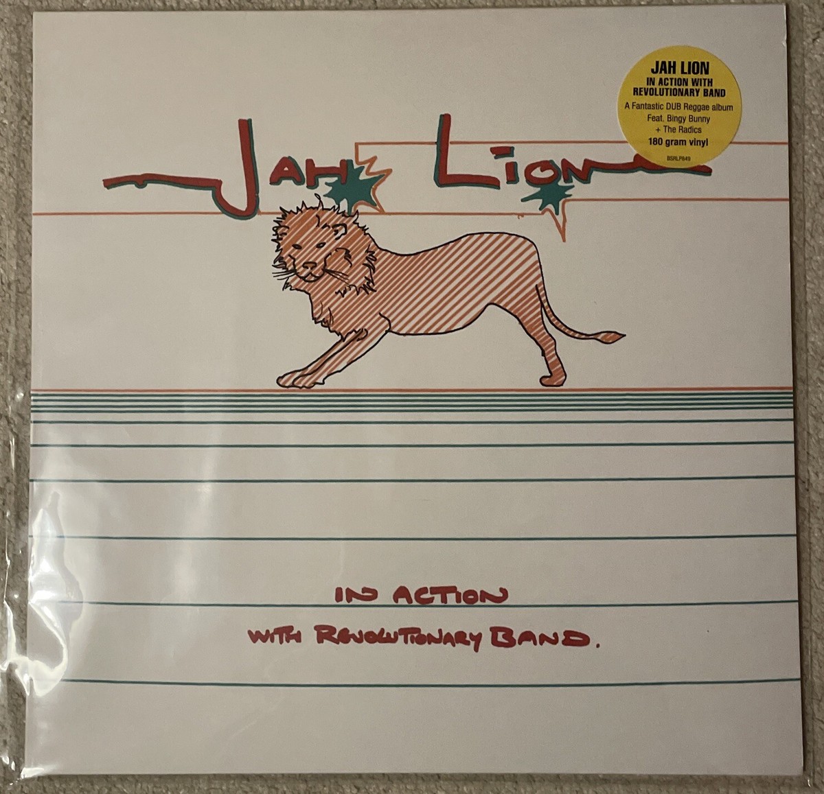 英LP Jah Lion (Jah Lloyd) In Action With The Revolutionary Band BSRLP849 Burning Sounds UK /00260 Jah Lion – In Action With Revolutionary Band – Vinyl (LP