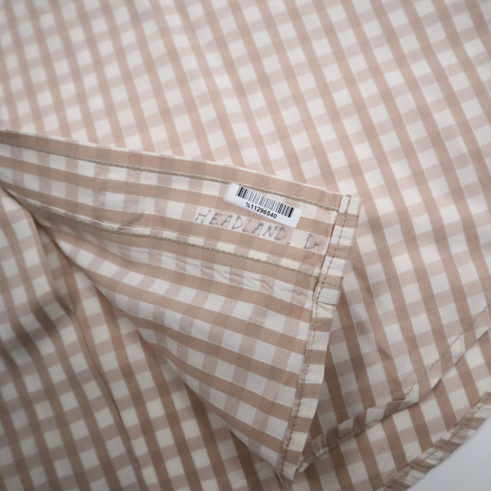 Bugatchi Uomo Button Down Plaid Checked Brown Whi… - image 12